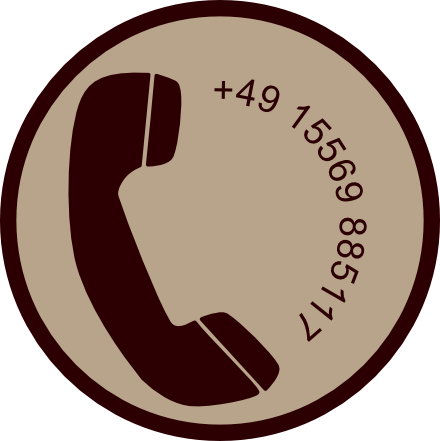 Ein Telefonicon mit der Rufnummer des TCM-Therapeuten Daniel Hoffstadt.